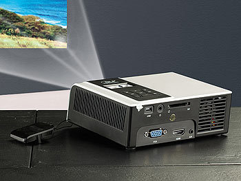 SceneLights DLP-Beamer DL-455m.HDMI mit Mediaplayer SVGA (refurbished)