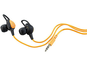 auvisio Wasserdichte Sport-Ohrhörer mit Komfort-Haltebügeln