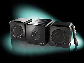 auvisio Micro-Stereoanlage m. CD-Player, AUX & USB-Wiedergabe, 20 Watt