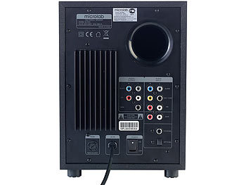 auvisio PCM 5.1-Surround-Soundsystem, optischer Audio-Eingang, 200 Watt