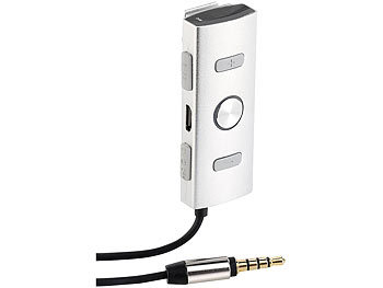auvisio Kopfhörerverstärker mit Mikro für iPhone/Smartphone/MP3-Player