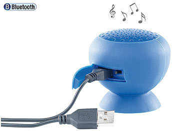PEARL Aktiv-Lautsprecher; Bluetooth 2.1 f. Bad & Outdoor, wasserdicht, 6 W
