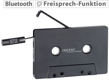 auvisio Kassetten-Musik-Adapter mit Bluetooth 2.1 & Freisprech-Funktion