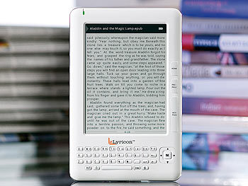 eLyricon 15,2 cm/6" eBook-Reader "EBX-600.E-Ink" mit DRM & MP3-Player