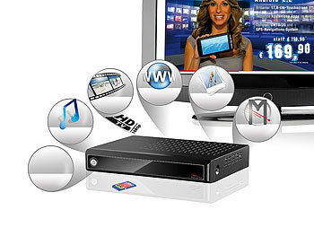 Meteorit HDMI-Multimedia-&Internet-TV-Box MMB-322.HDTV Android2.2/WLAN
