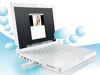 Callstel USB-Dongle für Skype-Anrufe an DECT-Festnetz-Telefon/-Anlage