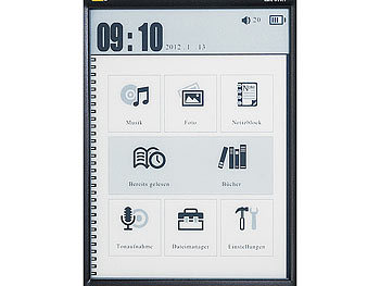 eLyricon 6" eBook-Reader EBX-610.T mit E-Ink-Touchscreen  & MP3-Player