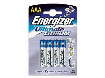 Energizer Ultimate Lithium-Batterie AAA Micro 1,5 Volt im 4er-Pack