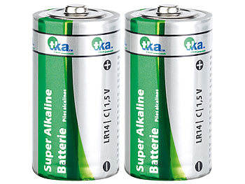 tka Super Alkaline Batterien Baby 1,5V Typ C im 2er-Pack
