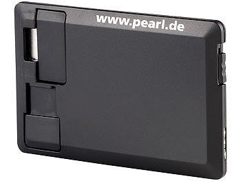 PEARL Notfall-Powerbank im Kreditkartenformat für iPhone 3G/3GS/4/4s