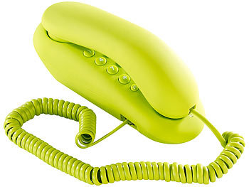 simvalley Kabelgebundenes Festnetz-Telefon, grün 
