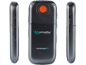 simvalley Mobile GPS-Handy simlocate S1 mit Garantruf & GPS-Ortung