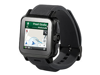 simvalley Mobile 1.5"-Smartwatch AW-414.Go mit Android4, BT, WiFi, Cam
