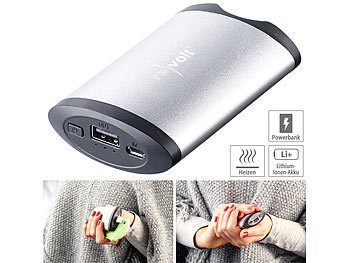 Handwärmer USB Wiederaufladbar 10000mAh Elektrische Tragbare Pocket Power Bank 