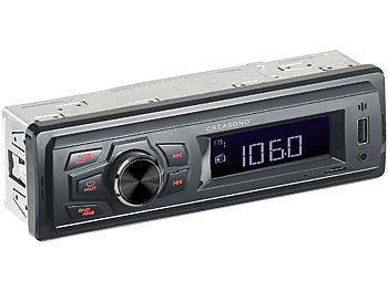Creasono MP3-Autoradio CAS-500 mit Wiedergabe von USB & microSD, 4x 7 W