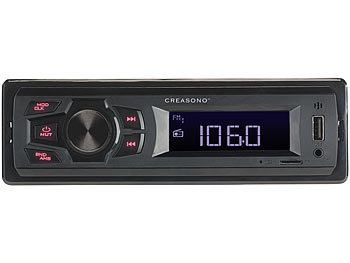 Creasono MP3-Autoradio CAS-500 mit Wiedergabe von USB & microSD, 4x 7 W