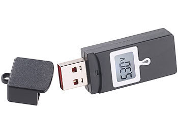 revolt USB-Leistungsmesser / Multimeter mit Smart-IC, Überladeschutz, BC 1.2