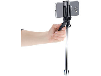 PEARL Handyhalter für Selfies: 4er-set universelle  Smartphone-Stativ-Halterungen mit 1/4-Gewinde (Handyhalterung &  Stativ-Adapter)