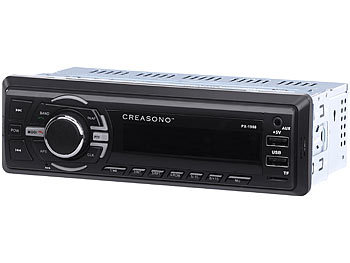 Creasono MP3-Autoradio, Bluetooth, Freisprechfunktion, RDS, 2x USB, SD, 4x 50 W