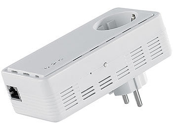 7links 200Mbps-Powerline-Netzwerkadapter mit Steckdose (refurbished)