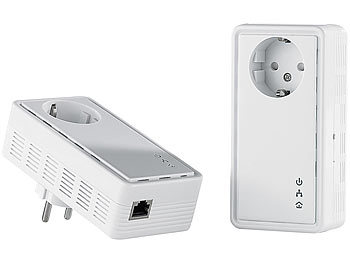 7links 200Mbps-Powerline-Netzwerkadapter mit Steckdose (refurbished)