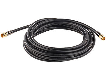 Cavo Antenna SAT Da 2m Con Connettori F Angolati A 90° – Schermatura Quadrupla E Contatti Dorati Per HDTV