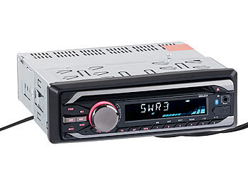 Creasono MP3-Autoradio mit Bluetooth, CD-Player, USB, SD, RDS, 4x