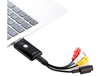 auvisio USB-Video-Grabber zum Digitalisieren analoger Bildquellen für PC & Mac