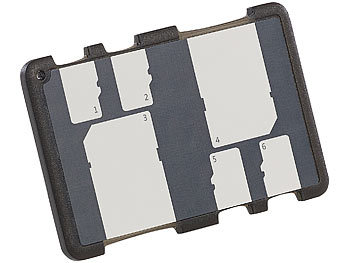 Allwiner Transparente Universal SD-Karten Aufbewahrungskoffer Durable SDHC-Speicherkartenhalter-Feld 10pcs 