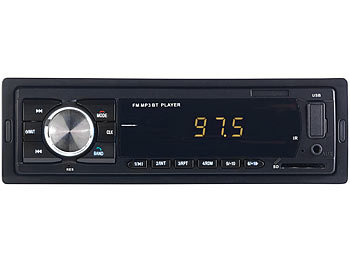 PEARL MP3-Autoradio mit Bluetooth, Freisprech-Funktion, USB & SD, 4x 45 Watt