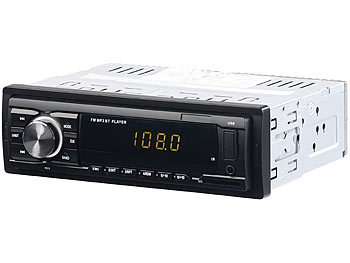 PEARL MP3-Autoradio mit Bluetooth, Freisprech-Funktion, USB & SD, 4x 45 Watt