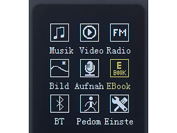auvisio 2in1-Media-Player & Audio-Rekorder mit Audio-Restaurations-Software