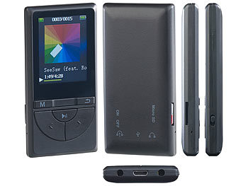 auvisio Multimedia-Player & Audio-Rekorder mit Bluetooth, 4,6-cm-Display