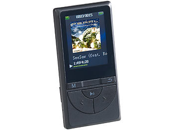 auvisio Multimedia-Player & Audio-Rekorder mit Bluetooth, 4,6-cm-Display