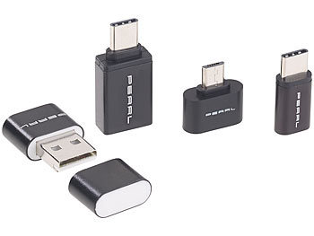 USB 2.0-Card Reader unterstützt Lightning-Anschluss Typ-C-Anschluss SD- und TF-Kartenleser tragbarer Speicherkartenleser-Adapter USB- und Micro-USB-Anschluss 4-in-1-Kartenleser 