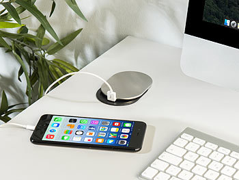 Büromöbel Schreibtischplatte Tischplatte elektrisch Deckel Schutzkontakt Schukosteckdose