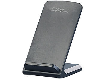 Callstel Schnell-Ladestation für Qi-kompatible Smartphones, 10 W, 5 V, schwarz