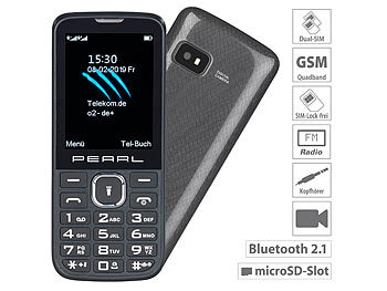 simvalley Mobile Dual-SIM-Handy mit 6,1-cm-Display (2,4"), Bluetooth,Versandrückläufer