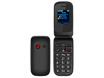 simvalley Mobile Notruf-Klapphandy XL-949 mit Garantruf Easy, Dual-SIM und Bluetooth
