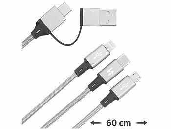 Cellularline Multipack 3 Cavi USB-C A USB-C Per Ricarica E Sincronizzazione, 15cm, 120cm, 200cm