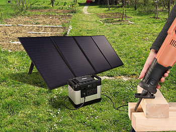 revolt Mobiles 4 Solarzellen faltbares Solarpanel 200 W & Solar-Laderegler 