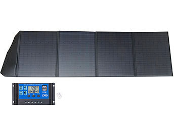 revolt Mobiles, faltbares Solarpanel, 4 Solarzellen, 200 W & Solar-Laderegler