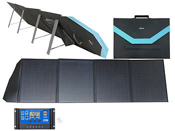 revolt Mobiles 4 Solarzellen faltbares Solarpanel 200 W & Solar-Laderegler 