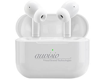auvisio In-Ear-Stereo-Headset mit ANC und Powerbank-Ladebox, 20 Std. Spielzeit