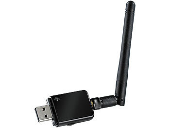 7links Mini-USB-WLAN-Stick, 150 Mbit (N-draft) mit abnehmbarer 2-dbi-Antenne