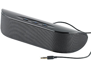 Lautsprecher für Laptop: auvisio Mobiler 2.1-Kompakt-USB-Lautsprecher LSX-21, 15 Watt