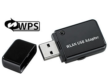 7links Mini-USB-WLAN-Stick "WS-300XS", 300 Mbit n-Draft, WPS-Button