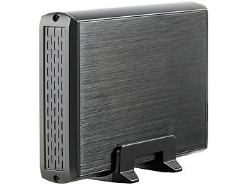 Festplattengehäuse SATA: Xystec Externes USB-3.0-Gehäuse für 3,5"-SATA-HDD "HDE-1335.black"