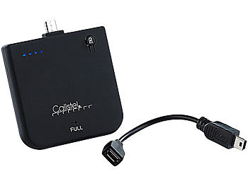 Callstel 1700 mAh Li-Ion-Zusatzakku für Geräte mit Micro-/Mini-USB