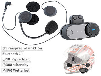 Universal-Headset fÃ¼r Motorradhelme, mit Bluetooth / Motorrad Headset